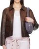Gimaguas Gimaguas Brown Claudia Leather Jacket - 1
