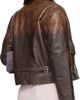 Gimaguas Gimaguas Brown Claudia Leather Jacket - 3