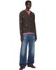 Gimaguas Gimaguas Brown Mike Zip Up Jacket - 4