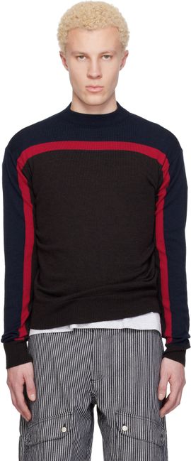 Gimaguas Gimaguas Navy & Brown Honey Sweater