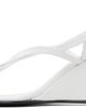 Gimaguas Gimaguas White Wedge Heeled Sandals - 3