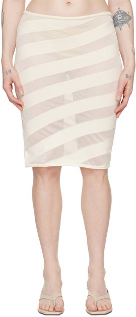 Gimaguas Gimaguas White Zebara Midi Skirt