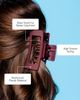 Gimme Beauty Gimme Beauty Rectangle Double Teeth Claw Clip - 5