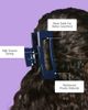 Gimme Beauty Gimme Beauty Rectangle Extra Grip Claw Clip - 5