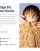Gimme Beauty Gimme Beauty Thick Fit Hair Bands, Damage Free Hair Ties Made with Seamless Microfiber Elastics - 2