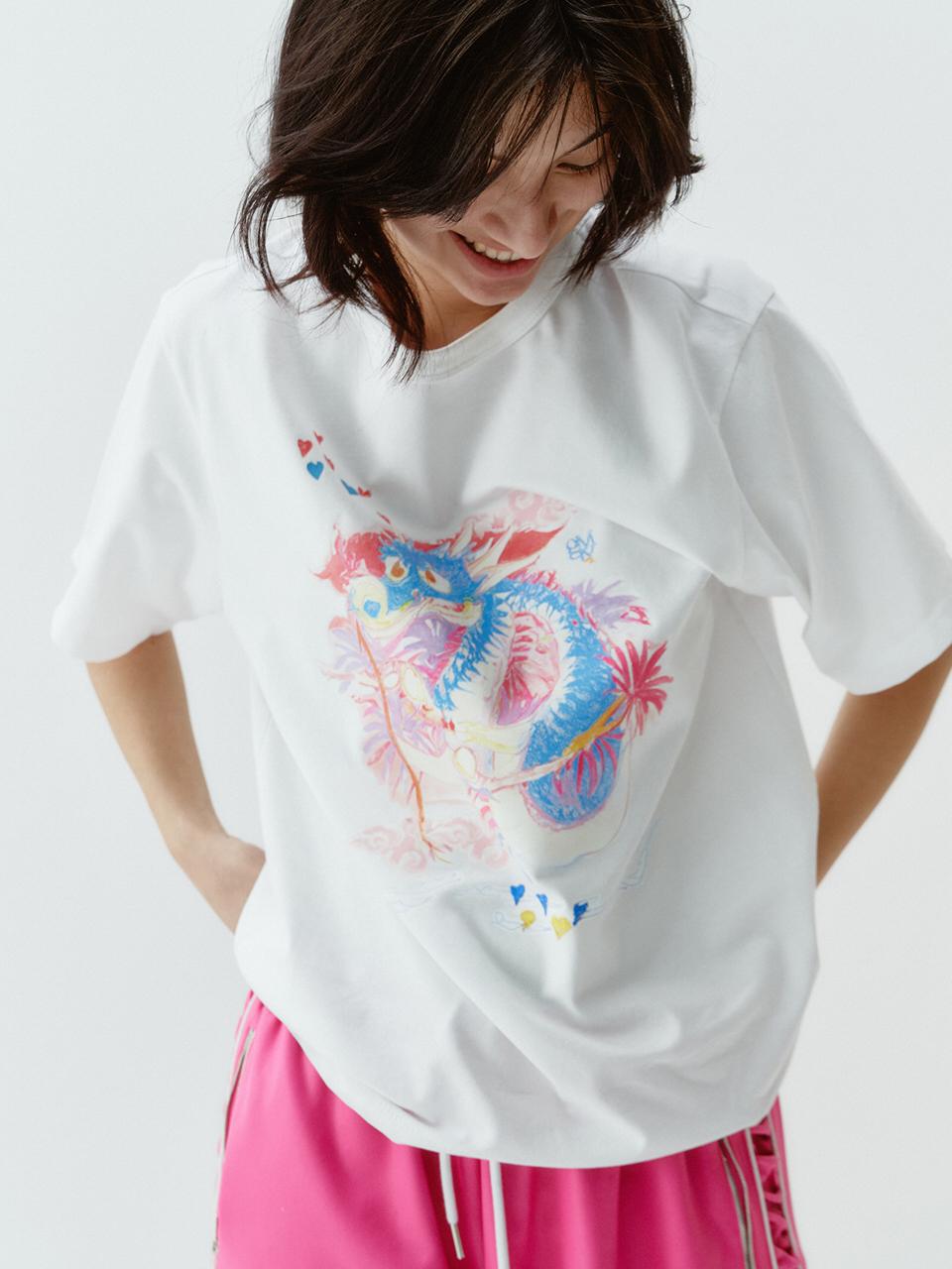 GIMMETHEYOUNG G_DRAGON T-SHIRT(L) / WHITE