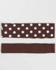 GINA TRICOT Gina Tricot 2-pack headband set in brown and white polka dot print-Multi - 1