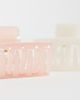 GINA TRICOT Gina Tricot 2-pack square mini claw clips in pink and white-Multi - 2