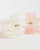 GINA TRICOT Gina Tricot 2-pack square mini claw clips in pink and white-Multi - 3