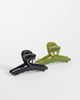 GINA TRICOT Gina Tricot 2 pack claw clips in black & green - 1