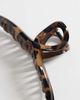 GINA TRICOT Gina Tricot 2 pack knot claw clips in black & leopard - 2