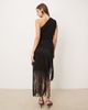 GINA TRICOT Gina Tricot asymmetric longline fringe top in black - part of a set - 3