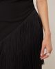 GINA TRICOT Gina Tricot asymmetric longline fringe top in black - part of a set - 4