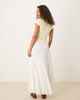 GINA TRICOT Gina Tricot boho tiered maxi skirt in white - 2