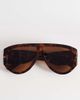 GINA TRICOT Gina Tricot bold aviator sunglasses in tortoise shell effect with brown tinted lenses - 3