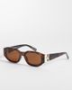 GINA TRICOT Gina Tricot bold cat eye sunglasses in brown - 1