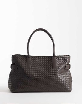 GINA TRICOT Gina Tricot braided squares tote in brown