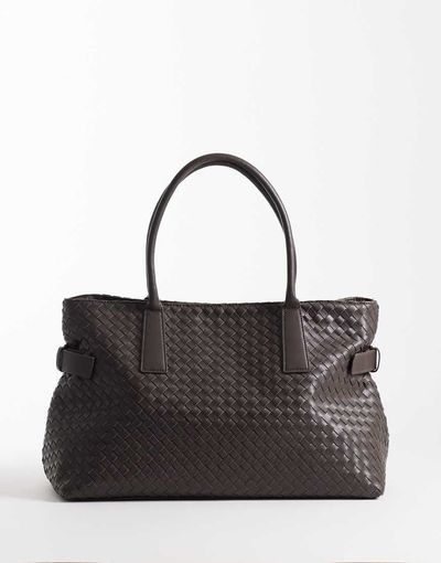 GINA TRICOT Gina Tricot braided squares tote in brown