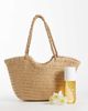 GINA TRICOT Gina Tricot braided straw tote bag in light brown - 2