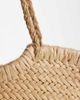 GINA TRICOT Gina Tricot braided straw tote bag in light brown - 3