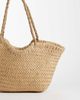 GINA TRICOT Gina Tricot braided straw tote bag in light brown - 4