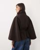GINA TRICOT Gina Tricot cape jacket with belt in brown - 3