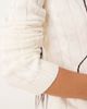 GINA TRICOT Gina Tricot cotton blend knit sweater with crew neck in cream-White - 4