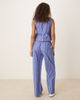 GINA TRICOT Gina Tricot cotton poplin relaxed fit pants in blue stripe - part of a set - 2