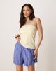 GINA TRICOT Gina Tricot cotton poplin shorts in blue stripe - 2