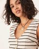 GINA TRICOT Gina Tricot crochet vest in light beige and black stripe - part of a set-Multi - 4