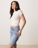 GINA TRICOT Gina Tricot denim Bermuda shorts in mid wash blue - 2