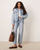 GINA TRICOT Gina Tricot denim oversized boyfriend jacket in light wash blue - 2