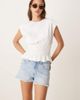 GINA TRICOT Gina Tricot denim shorts with split hems in light wash blue - 1