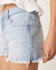 GINA TRICOT Gina Tricot denim shorts with split hems in light wash blue - 3