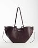 GINA TRICOT Gina Tricot double strap tote with buckle detail in burgundy-Red - 1