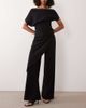 GINA TRICOT Gina Tricot drape wrap detail wide leg pants in black - 1