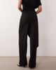 GINA TRICOT Gina Tricot drape wrap detail wide leg pants in black - 3