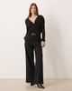 GINA TRICOT Gina Tricot draped back top in black - 3