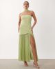 GINA TRICOT Gina Tricot dropped waist scarf maxi dress in green - 1