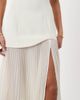 GINA TRICOT Gina Tricot dropped waist scarf maxi dress in white - 3