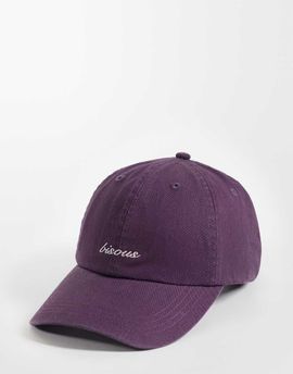 GINA TRICOT Gina Tricot embroidered cap in washed plum