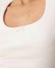 GINA TRICOT Gina Tricot embroidered edge cotton tank top in white - 3