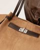 GINA TRICOT Gina Tricot faux suede medium tote bag with strap and clutch detail in brown multi - 2