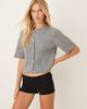 GINA TRICOT Gina Tricot fold-over hotpant shorts in black - 1