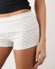 GINA TRICOT Gina Tricot fold over hotpant shorts in white polka dot print - 1