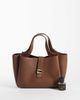 GINA TRICOT Gina Tricot folded one-handle tote with buckle detail in brown - 2