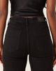 GINA TRICOT Gina Tricot front pocket wide leg flare jeans in black - 4