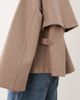 GINA TRICOT Gina Tricot funnel neck coat with adjustable waist in beige-Neutral - 3