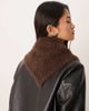 GINA TRICOT Gina Tricot hairy triangle scarf in brown - 2