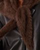 GINA TRICOT Gina Tricot hairy triangle scarf in brown - 3